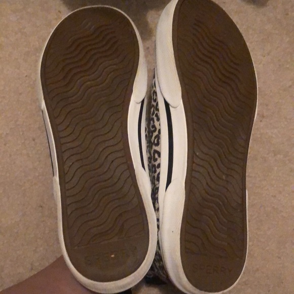 Sperry booties- slip on, canvas fabric, animal print - Picture 7 of 7